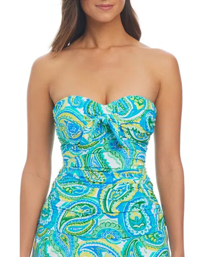 Bleu Rod Beattie More Is More Tankini Swim Top In Green