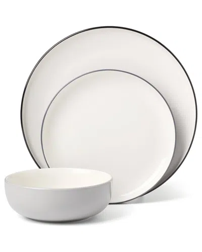 Oneida 24/7 Colors 12-piece Dinnerware Set, Pumice In White