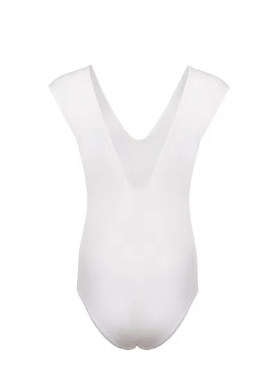 Alysi Body Made Of Cotton Blend. In White