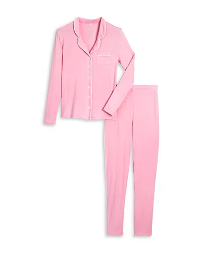 Katiejnyc Girls' Maia Long Sleeved Top & Pants Pajamas Set - Big Kid In Pink