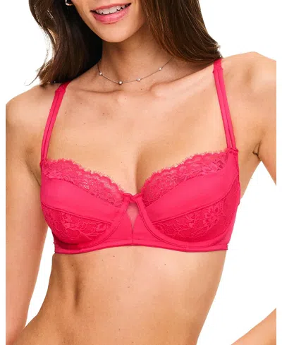 Adore Me Leigha Contour Balconette Bra In Red