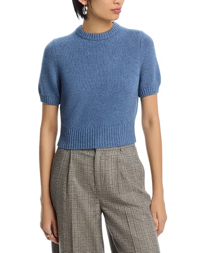 Toccin Elsie Short Sleeve Sweater In Blue