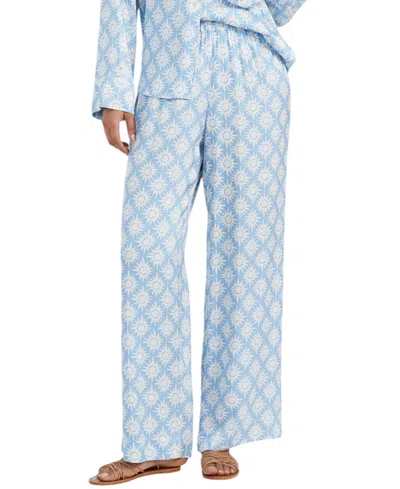 Chinti & Parker Sky-blue Laura Whitmore Paradise Trousers In Blue
