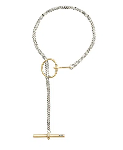 Cxc Amazona Bit Sliding Necklace In Metallic