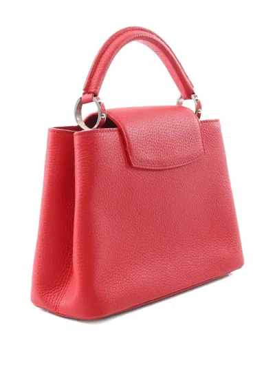 Pre-owned Louis Vuitton 2021 Capucines Bb Ruby Tote Bag