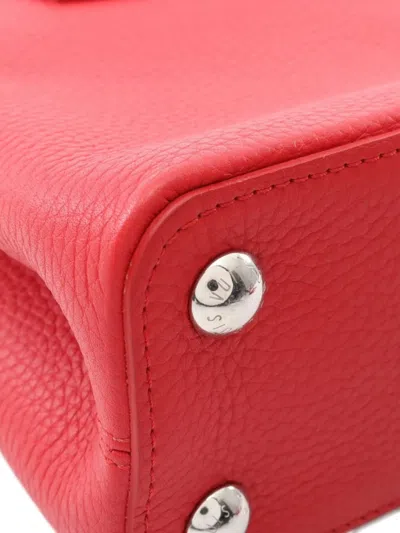 Pre-owned Louis Vuitton 2021 Capucines Bb Ruby Tote Bag