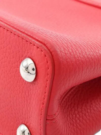 Pre-owned Louis Vuitton 2021 Capucines Bb Ruby Tote Bag