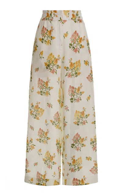 Agua By Agua Bendita Tota Floral Wide-leg Pants