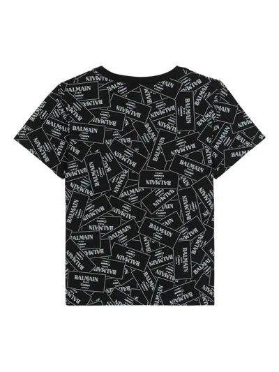 Balmain Logo-print T-shirt In Black