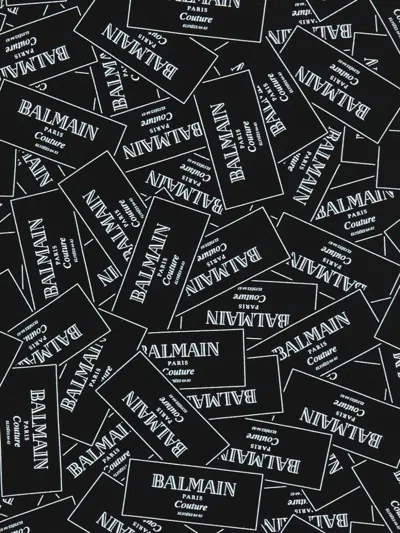 Balmain Logo-print T-shirt In Black