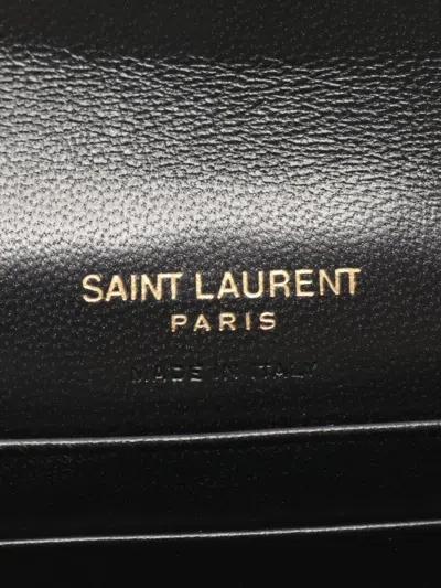 Pre-owned Saint Laurent 2021 Monogram Chevron Wallet