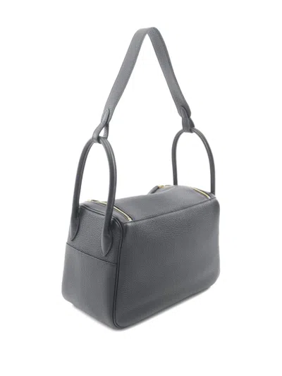 Pre-owned Hermes 2025 Lindy 26 Clemence Leather Shoulder Bag