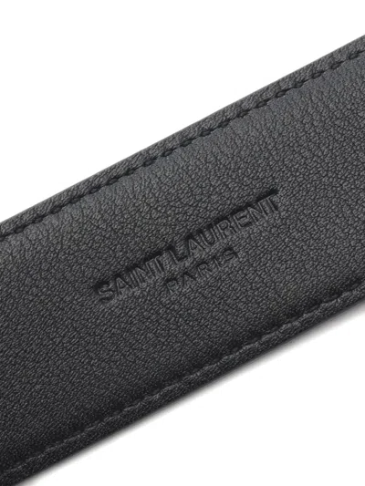 Pre-owned Saint Laurent 2021 Leather Cassandra Belt