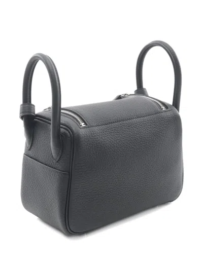 Pre-owned Hermes 2024 Mini Lindy Clemence Leather Shoulder Bag