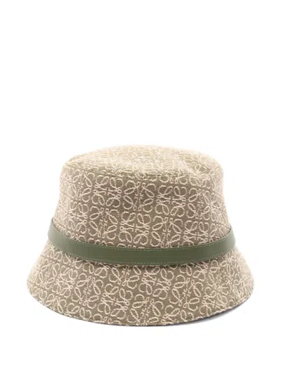 Pre-owned Loewe 2010 Anagram Jacquard Bucket Hat