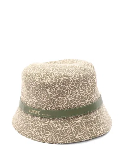 Pre-owned Loewe 2010 Anagram Jacquard Bucket Hat