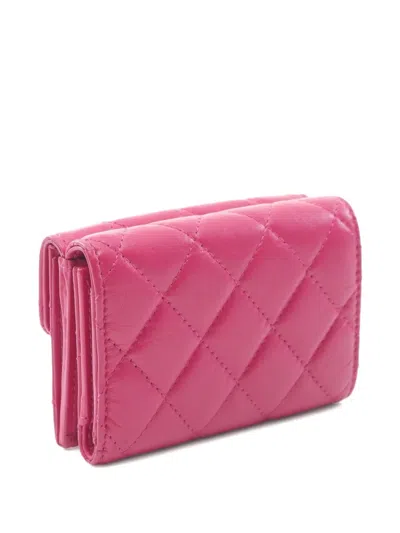 Pre-owned Chanel 2021 2.55 Matelasse Tri-fold Wallet