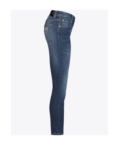 Pinko Sabrina Mid-rise Skinny Jeans In Blue