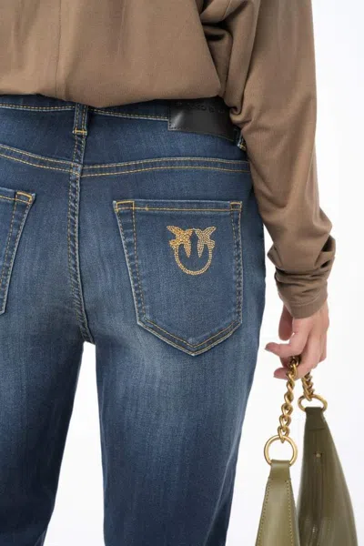 Pinko Sabrina Mid-rise Skinny Jeans In Blue