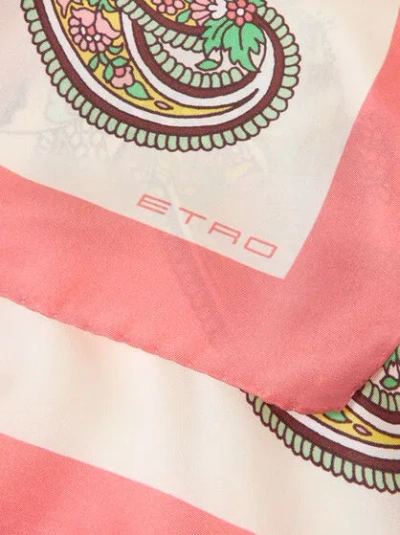 Etro Silk Scarf With Flowers And Animals