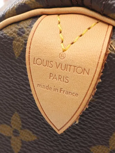 Pre-owned Louis Vuitton 2003 Speedy 30 Monogram Tote Bag In Brown