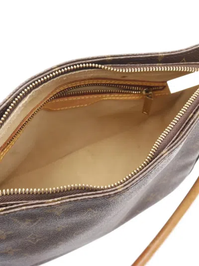 Pre-owned Louis Vuitton 2001 Looping Mm Shoulder Bag In Brown