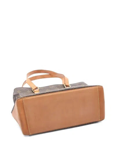 Pre-owned Louis Vuitton 2003 Cabas Piano Shoulder Bag In Brown