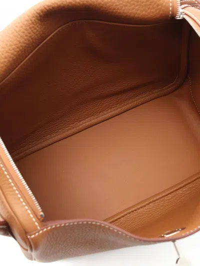 Pre-owned Hermes 2025 Lindy 26 Shoulder Bag In Brown