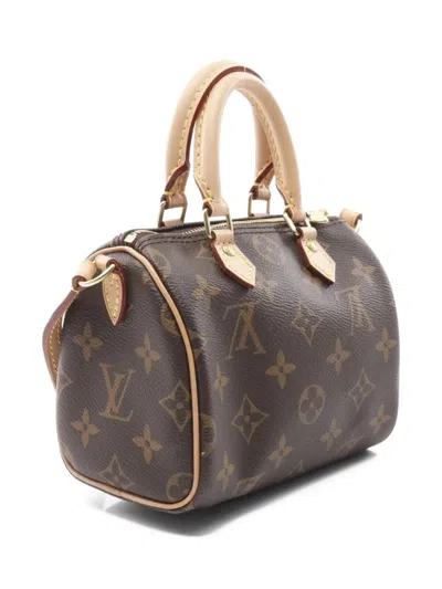 Pre-owned Louis Vuitton 2020 Nano Speedy Handbag In Brown
