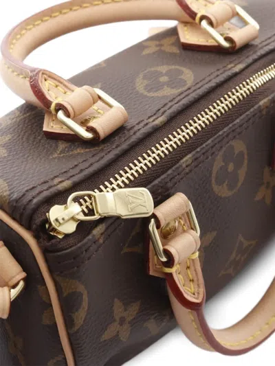 Pre-owned Louis Vuitton 2020 Nano Speedy Handbag In Brown