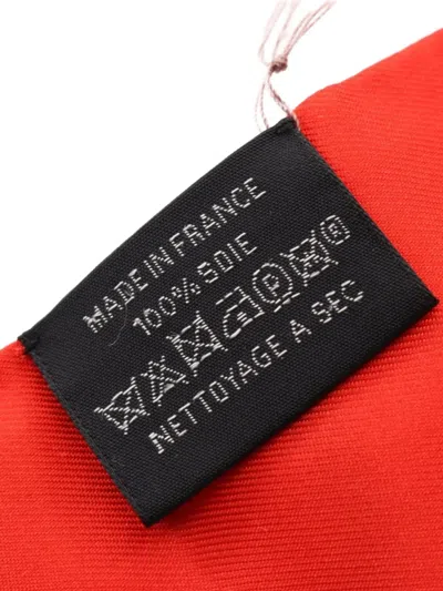 Pre-owned Hermes 2021 Tea Time Silk Ribbon Scarf