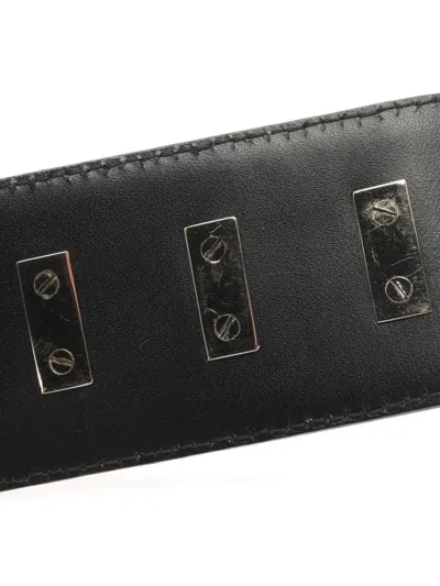 Pre-owned Gucci 2010s Gg Canvas Leather Belt In Brown