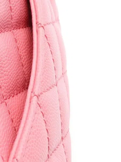 Pre-owned Chanel 2021 Coco Quilted Handle Xxs Handbag In Pink