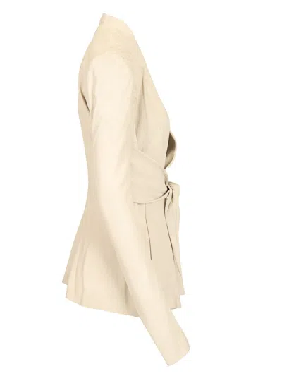 Rick Owens Long Sleeve Leather Jacket