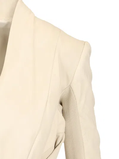 Rick Owens Long Sleeve Leather Jacket