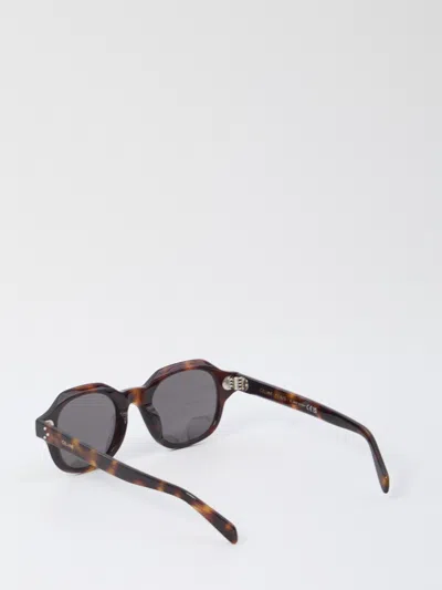 Celine Full Frame Sunglasses In Brown