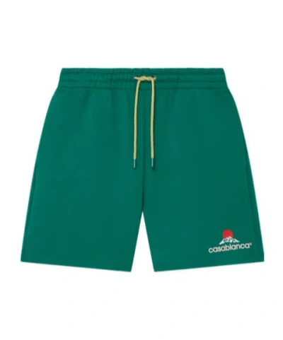Casablanca Montagne Sweatshorts In Green