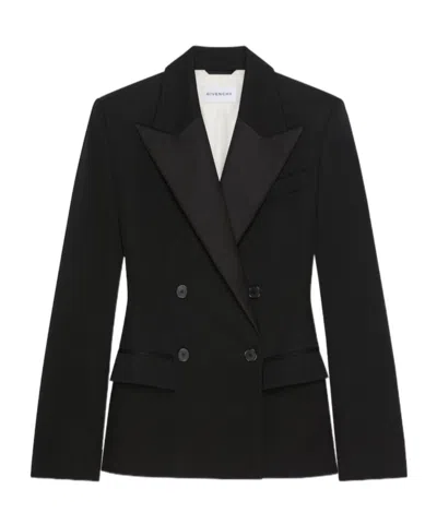 Givenchy Jacket In Wool With Satin Collar