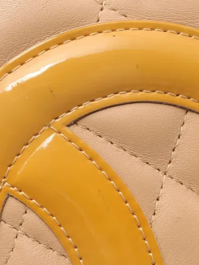 Pre-owned Chanel 2005 Cambon Quilted Leather Shoulder Bag In Neutral