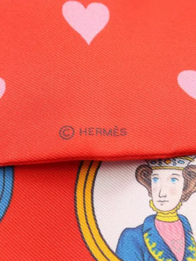 Pre-owned Hermes 2021 Tea Time Silk Ribbon Scarf