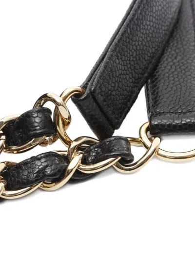 Pre-owned Chanel 2008-2009 Pst Quilted Tote Bag In Black