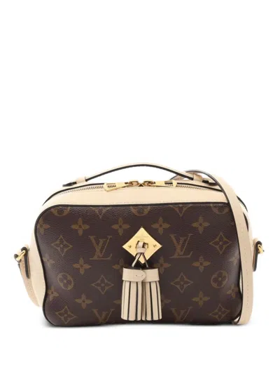 Pre-owned Louis Vuitton 2018 Saintonge Monogram Cross Body Bag In Brown