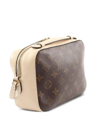 Pre-owned Louis Vuitton 2018 Saintonge Monogram Cross Body Bag In Brown