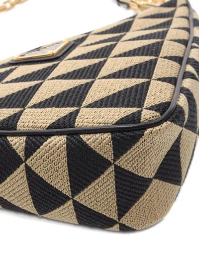 Pre-owned Prada 2020s Symbole Logo-plaque Tote Bag