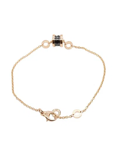 Pre-owned Bvlgari 2010s 18k Rose Gold B.zero1 Bracelet