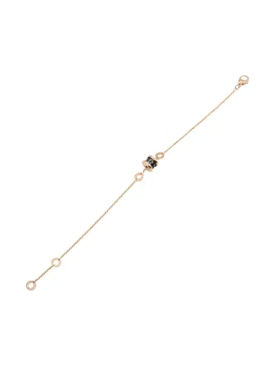 Pre-owned Bvlgari 2010s 18k Rose Gold B.zero1 Bracelet