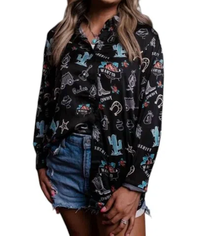 Merigold Kiss Graphic Shirt In Texas Rodeo