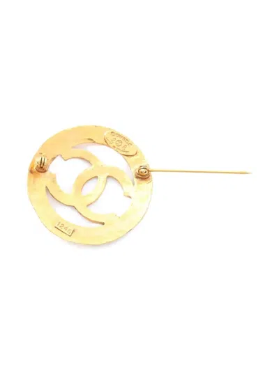 Pre-owned Chanel 1986-1988 Coco Mark Brooch