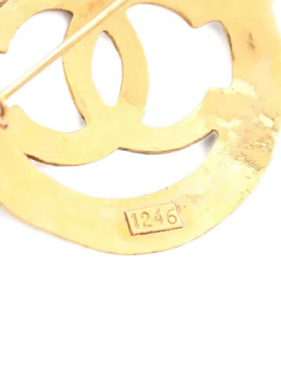 Pre-owned Chanel 1986-1988 Coco Mark Brooch
