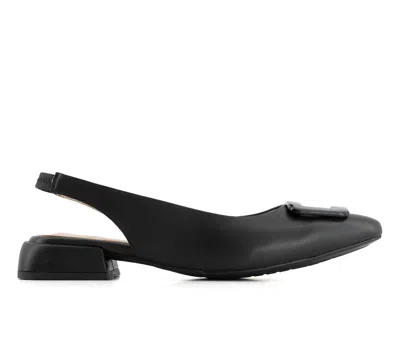 Andrea Women's Elastic Slingback Flats In Black